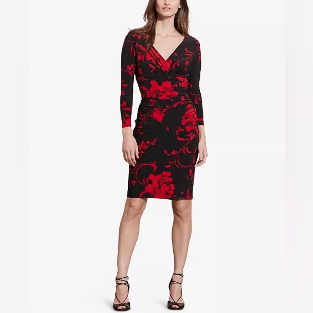 Ralph Lauren black and red dress size 6P